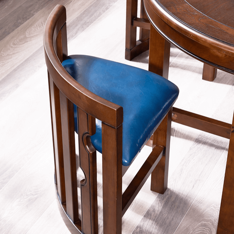 Compact Round Dining Table with Stylish Oak Finish