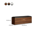 Compact Solid-Color Shoe Bench with Dual-Door Storage and Low Profile Design Dimensions