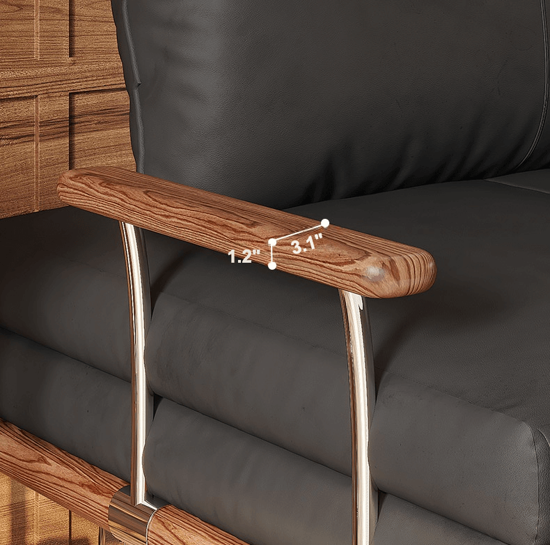 Contemporary Black Sofa Bed with Pull-Out Structure and Comfort