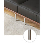 Contemporary Black Sofa Bed with Pull-Out Structure and Comfort