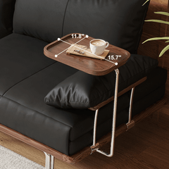 Contemporary Black Sofa Bed with Pull-Out Structure and Comfort