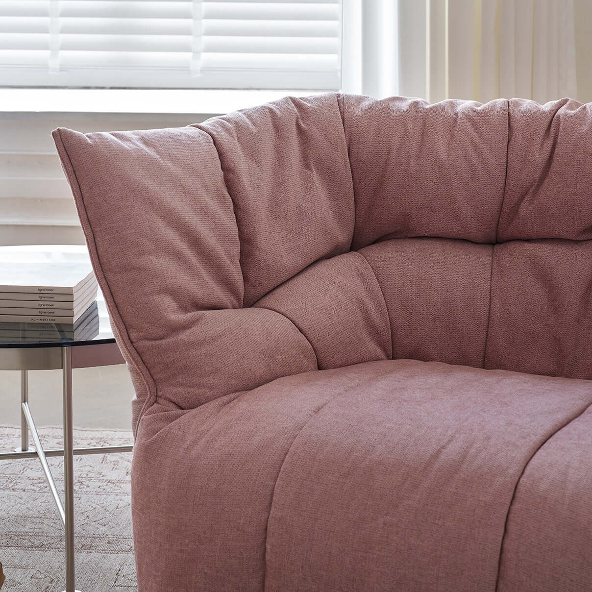 Contemporary Fabric Accent Chair with High Resilience Foam