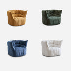 Contemporary Fabric Accent Chair with High Resilience Foam