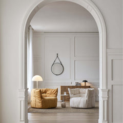 Contemporary Fabric Accent Chair with High Resilience Foam