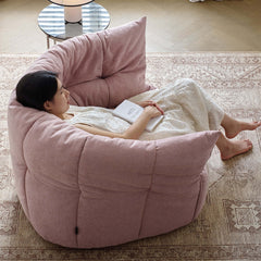 Contemporary Fabric Accent Chair with High Resilience Foam