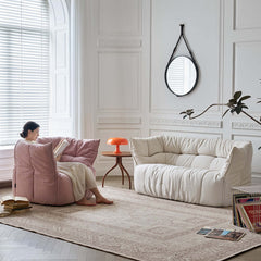 Contemporary Fabric Accent Chair with High Resilience Foam