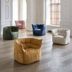 Contemporary Fabric Accent Chair with High Resilience Foam Main Product Image