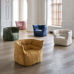 Contemporary Fabric Accent Chair with High Resilience Foam Main Product Image