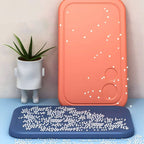 Contemporary Plastic Kids Writing Desk with Chair in Pastel Colors