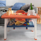 Contemporary Plastic Kids Writing Desk with Chair in Pastel Colors