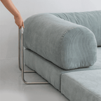 Convertible Sofa Bed With Corduroy Upholstery