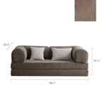 Convertible Sofa Bed With Corduroy Upholstery