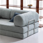 Convertible Sofa Bed With Corduroy Upholstery