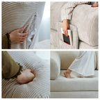 Convertible Sofa Bed With Corduroy Upholstery