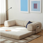 Convertible Sofa Bed With Corduroy Upholstery Main Product Image