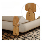 Convertible Wood Frame Floor Sofa Bed With Corduroy