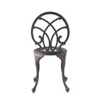Copper Finish Metal 3-Piece Bistro Set with Floral Design