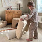 Corduroy Modular Play Sofa with Arch Blocks for Reading and Creative Play