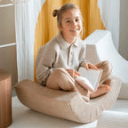 Corduroy Modular Play Sofa with Arch Blocks for Reading and Creative Play