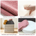 Corduroy Modular Play Sofa With Sculptural Blocks for Cozy Family Corners