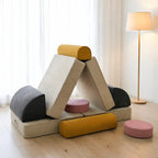 Corduroy Modular Play Sofa With Sculptural Blocks for Cozy Family Corners