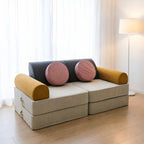 Corduroy Modular Play Sofa With Sculptural Blocks for Cozy Family Corners Main Product Image