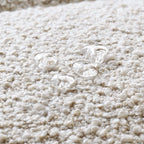 Cream Boucle Lounge Chair with 360° Swivel Design