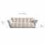 Cream Chenille Petal Sofa with Sculpted Back and Modular Lounge Forms Dimensions