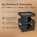Cream S-Shaped Multifunctional Pet-Friendly Nightstand Side Table