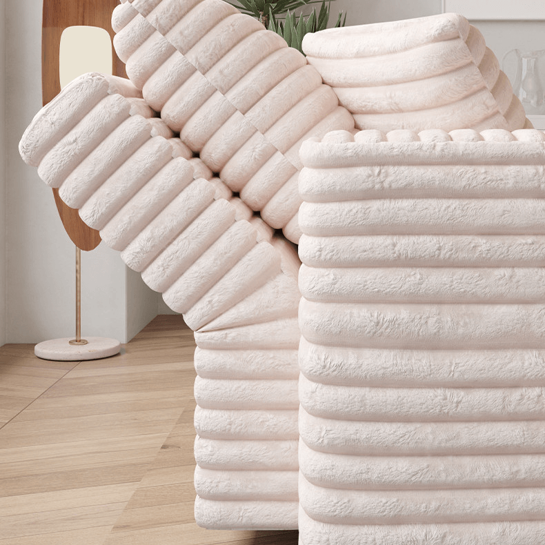 Creamy Sofa Bed with Adjustable Recline – Stylish Comfort