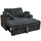 Creamy Sofa Bed with Adjustable Recline – Stylish Comfort