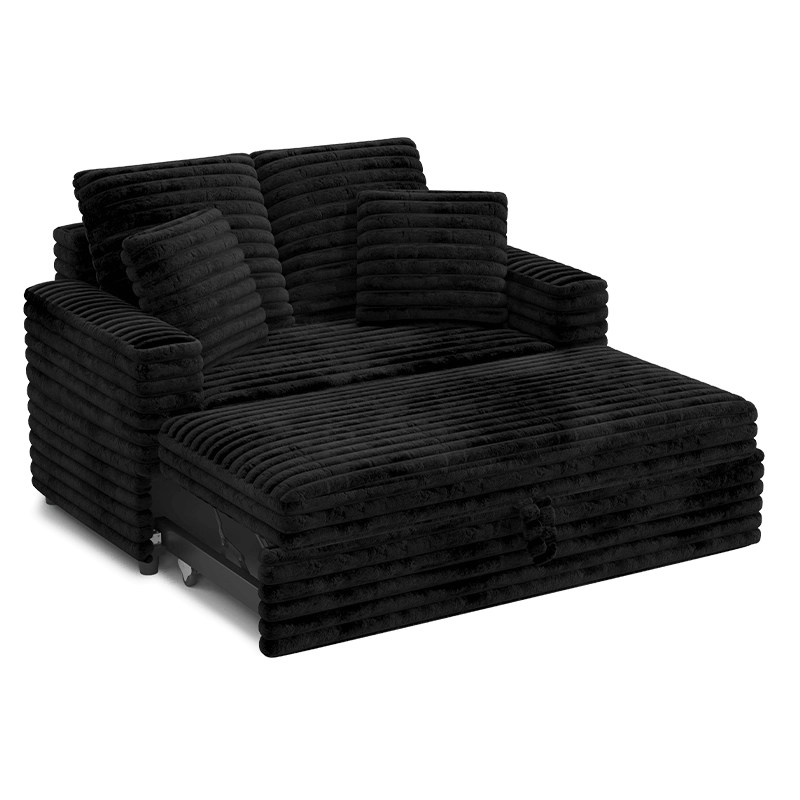 Creamy Sofa Bed with Adjustable Recline – Stylish Comfort