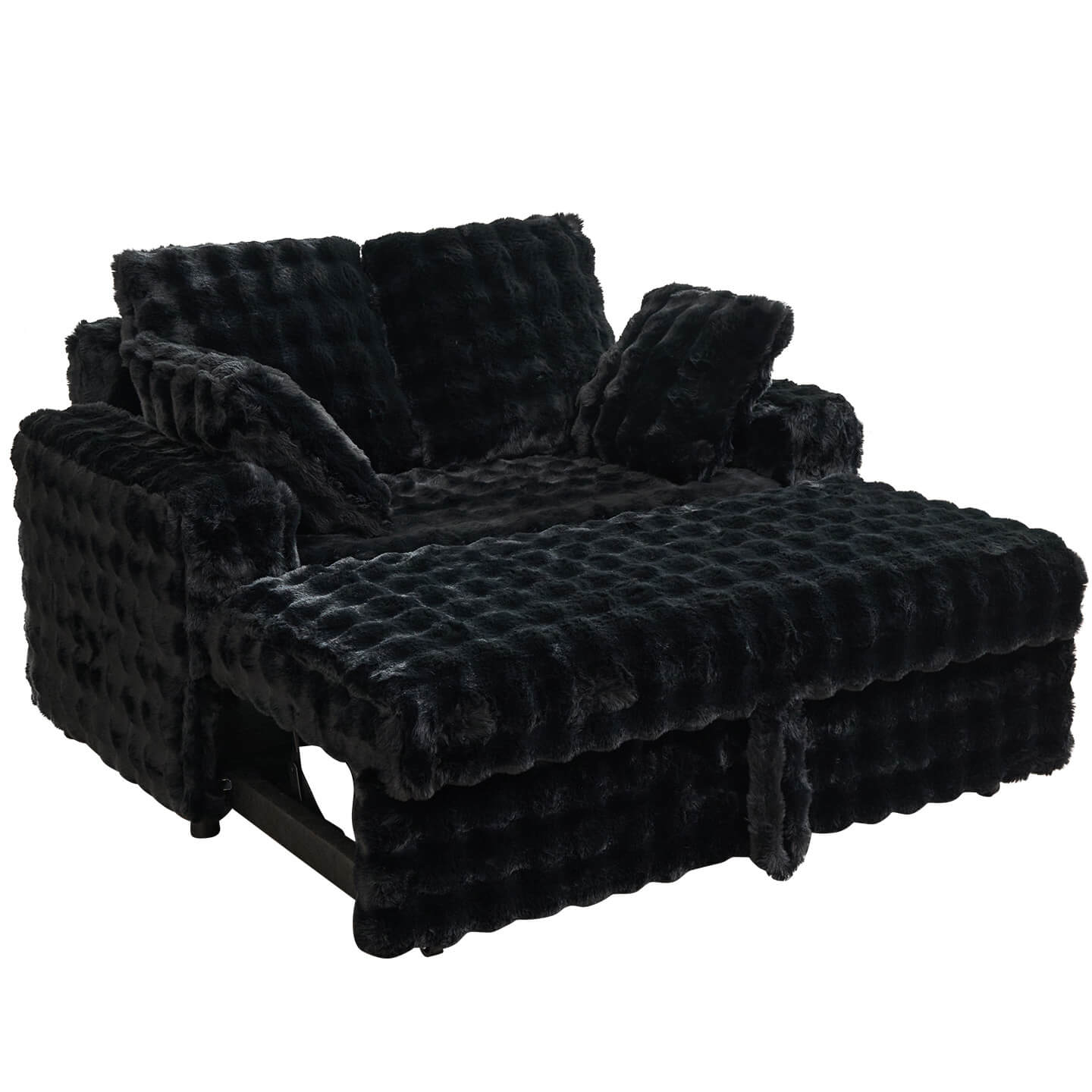 Creamy Sofa Bed with Adjustable Recline – Stylish Comfort