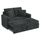 Creamy Sofa Bed with Adjustable Recline – Stylish Comfort