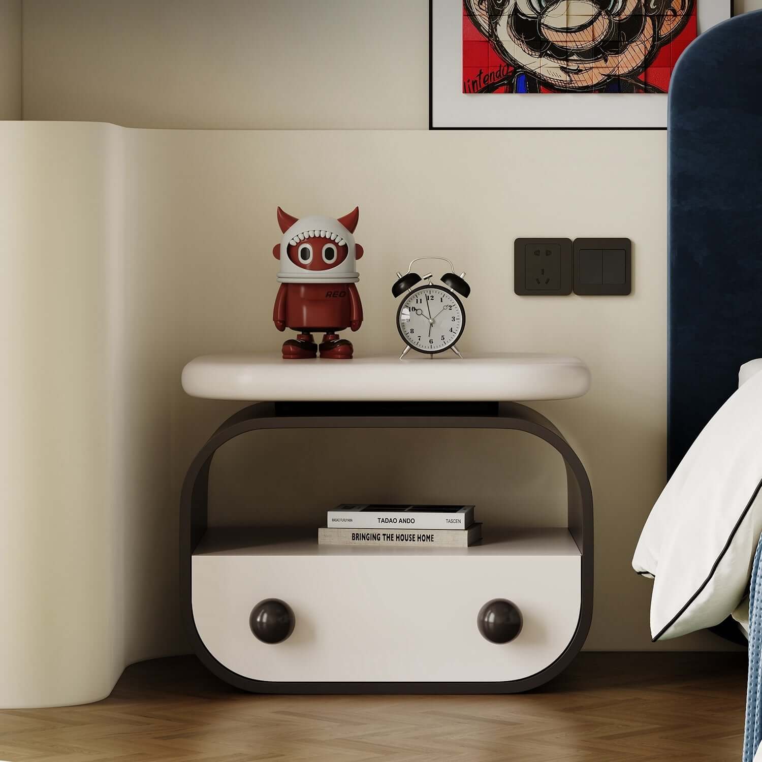 Creative Modern Side Table with Unique Color Contrast