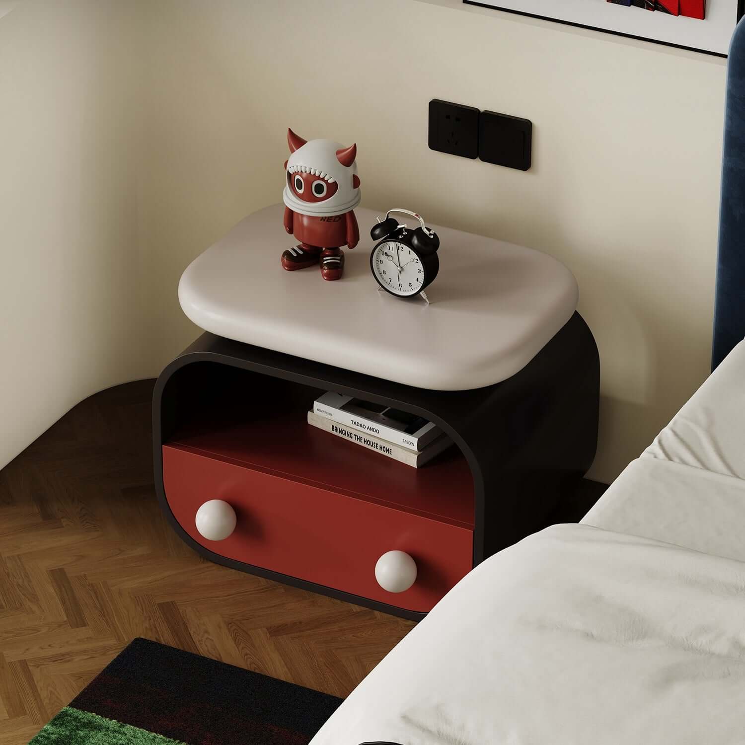 Creative Modern Side Table with Unique Color Contrast