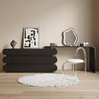 Creative Retractable Dressing Table with Storage - Black/White Main Product Image