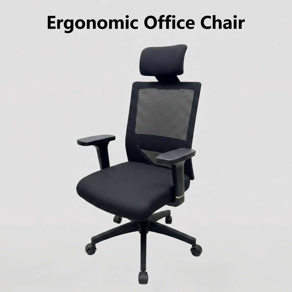 Crest Ergonomic Mesh Office Chair with Adjustable Headrest