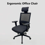 Crest Ergonomic Mesh Office Chair with Adjustable Headrest