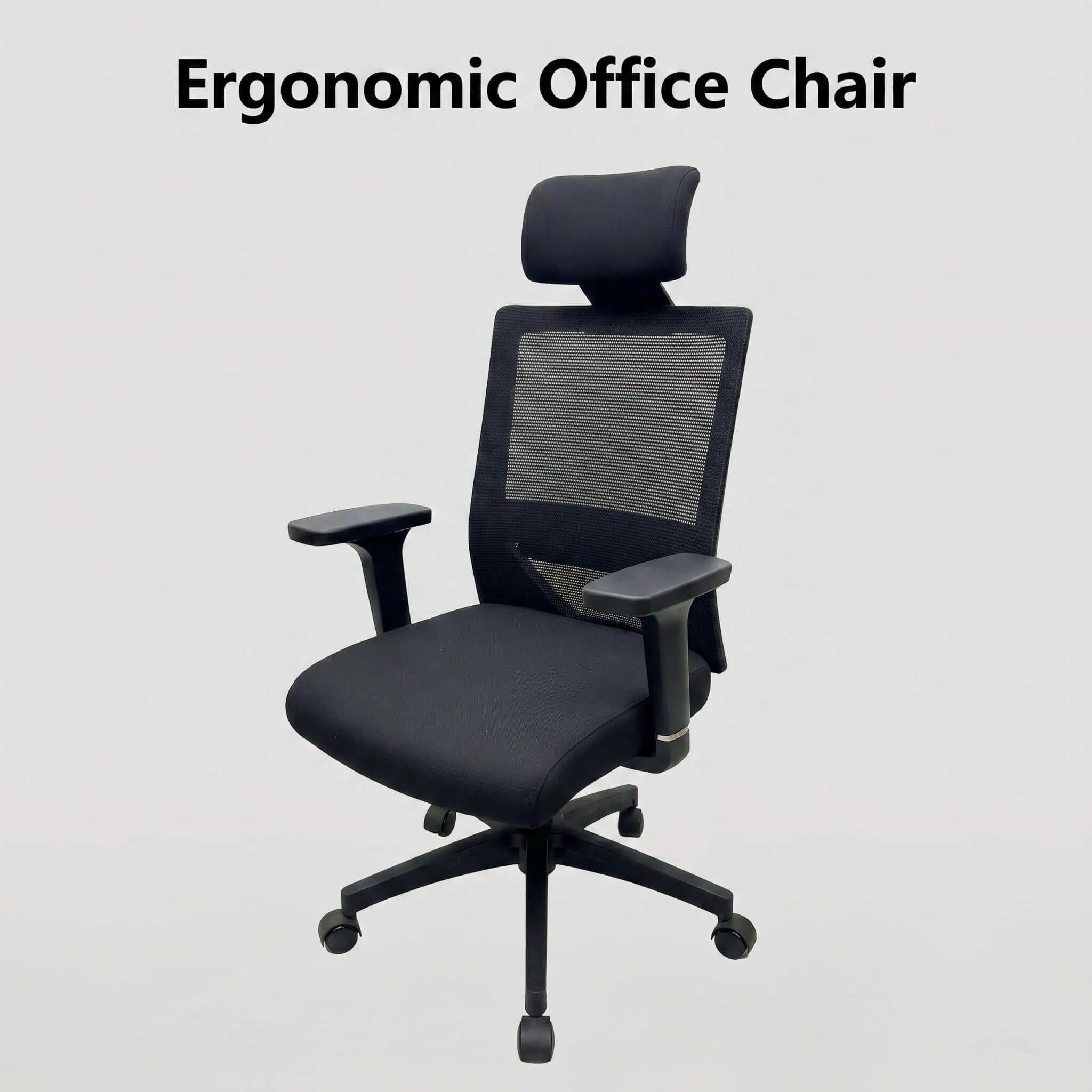 Crest Ergonomic Mesh Office Chair with Adjustable Headrest