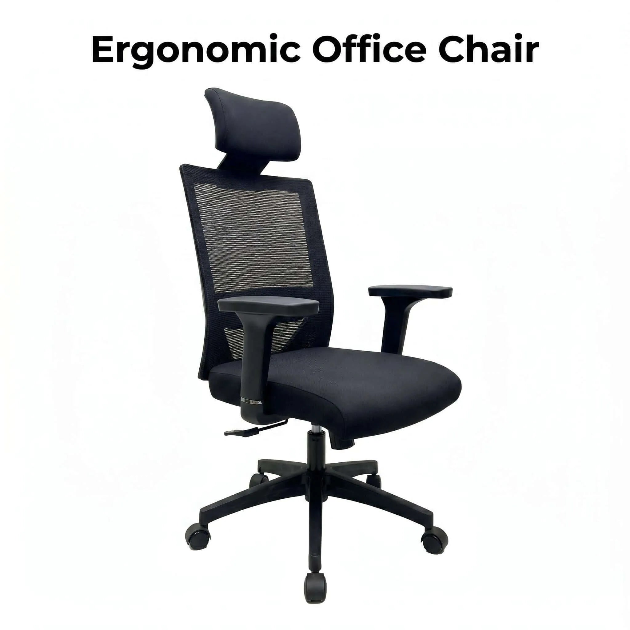 Crest Ergonomic Mesh Office Chair with Adjustable Headrest Image secondaire du produit