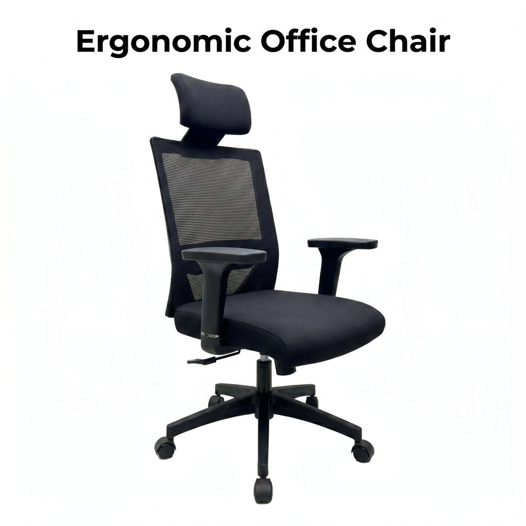 Crest Ergonomic Mesh Office Chair with Adjustable Headrest
