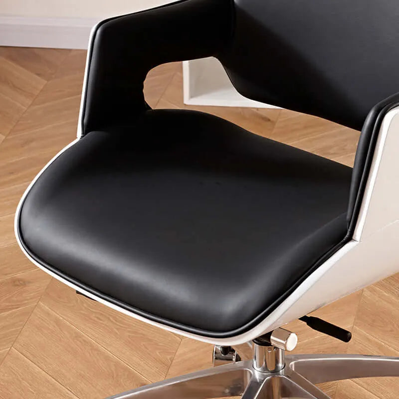 Crown Modern Ergonomic Office Chair with Faux or Genuine Leather Upholstery