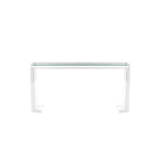 Crystal Clear Acrylic Console Table With Glass Top