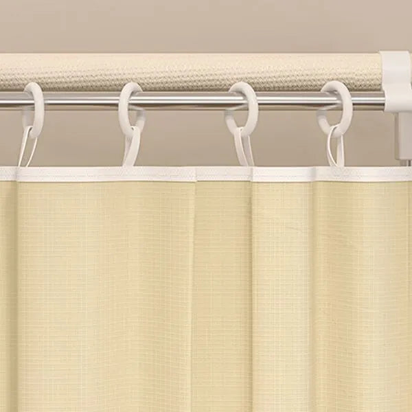 Curtain Front Metal Wardrobe Armoire With Drawers And Hanging Rod