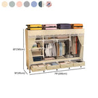 Curtain Front Metal Wardrobe Armoire With Drawers And Hanging Rod Dimensions