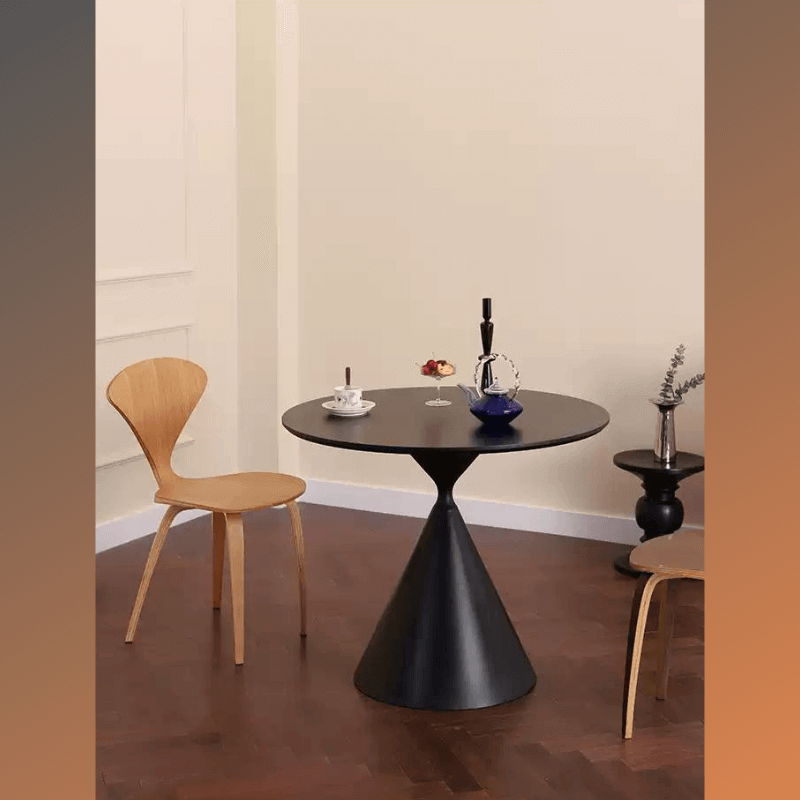 Curved Back Mid-Century Walnut Chairs - Set of 2