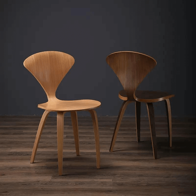 Curved Back Mid-Century Walnut Chairs - Set of 2 Main Product Image Image principale du produit
