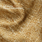 Curved Chenille/Boucle Swivel Chair with Wraparound Back for Cozy Reading Corners