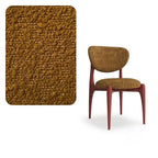 Curved Upholstered Vanity Stool with Ash Wood Frame and Retro Warmth